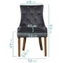 Flip Top Dining Table in White High Gloss with 2 Grey Velvet Chairs - Vivienne & Kaylee