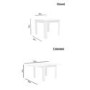 Flip Top Dining Table in White High Gloss with 2 Grey Velvet Chairs - Vivienne & Kaylee