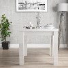 Vivienne Flip Top White High Gloss Dining Table + 4 Slate Chairs