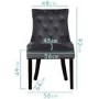 Flip Top Dining Table in White Gloss & 2 Chairs in Grey Velvet - Vivienne