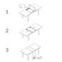 Extendable Dining Table in White High Gloss & 6 Pink Velvet Tub Chairs - Vivienne