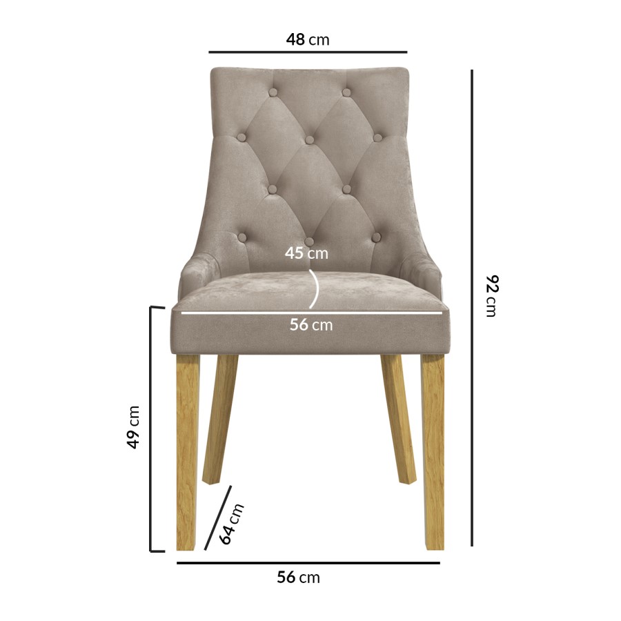 White Gloss Extendable Dining Table with 6 Mink Velvet Dining Chairs - Vivienne