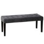 Vivienne Extendable Rectangle Dining Table with Two Grey Chairs and  Grey Bench in Velvet 