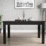 Black Extendable Dining Table with 6 Gold & Blue Velvet Chairs - Vivienne & Jenna