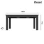 Black Gloss Dining Table with 2 Grey Faux Leather Dining Chairs and 1 Dining Bench - Vivienne