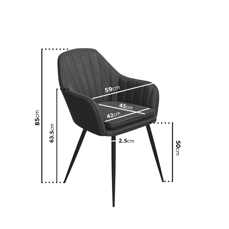 Black Gloss Dining Table with 2 Grey Faux Leather Dining Chairs and 1 Dining Bench - Vivienne