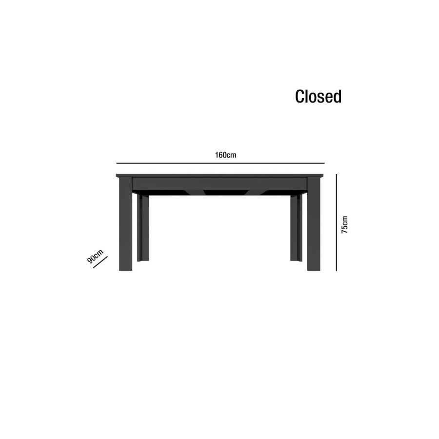 Black High Gloss Extending Dining Table with 6 Gold Dining Chairs - Vivienne