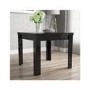 Vivienne Flip Top Black High Gloss Dining Table + 2 Charcoal Grey Velvet Chairs