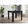 GRADE A1 - Black High Gloss Dining Table 4 Seater Flip Top - Vivienne