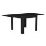 GRADE A1 - Black High Gloss Dining Table 4 Seater Flip Top - Vivienne
