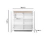 Slim Grey Gloss Shoe Cabinet with 2 Doors - Vivienne