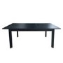 ALMOST PERFECT - Large Black Wooden Extendable Dining Table - Seats 4 - 6 - Vivienne