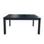 ALMOST PERFECT - Large Black Wooden Extendable Dining Table - Seats 4 - 6 - Vivienne