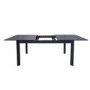 ALMOST PERFECT - Large Black Wooden Extendable Dining Table - Seats 4 - 6 - Vivienne