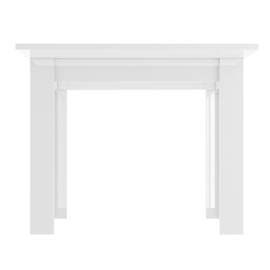 Vivienne Flip Top White High Gloss Dining Table + 4 Slate Chairs