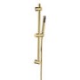 Brushed Brass 1 Outlet Thermostatic Shower Set with Exposed Valve  - Volta