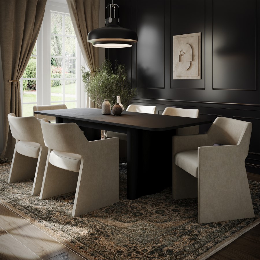 Mink Upholstered Dining Chair - Zoe