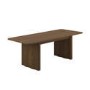 Large Rectangular Walnut Extendable Dining Table Set with 6 Green Upholstered Dining Chairs - Seats 6 - Wave