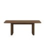 Large Rectangular Walnut Extendable Dining Table Set with 6 Green Upholstered Dining Chairs - Seats 6 - Wave
