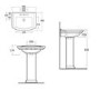 Rak Ceramics Traditional  Pedestal Basin 650mm