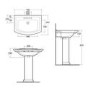 Rak Ceramics Traditional  Pedestal Basin 760mm