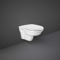Rimless Wall Hung Toilet with Soft Close Seat - RAK Washington 