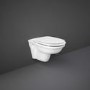 Rimless Wall Hung Toilet with Soft Close Seat - RAK Washington 