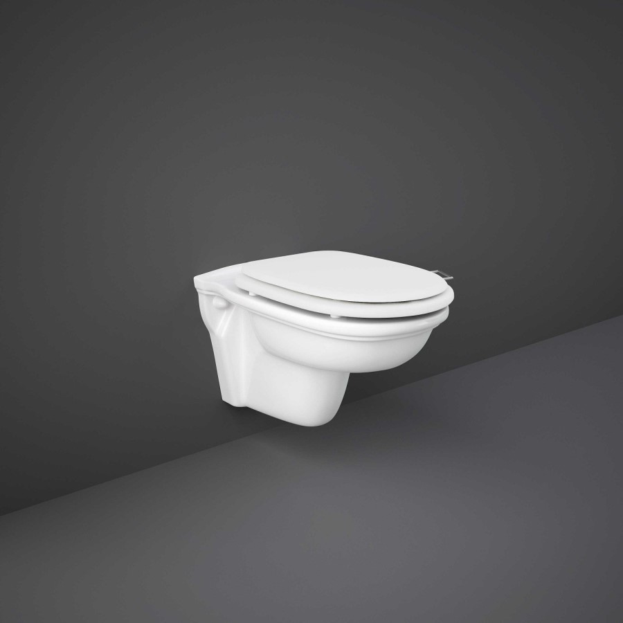 Rimless Wall Hung Toilet with Soft Close Seat - RAK Washington 