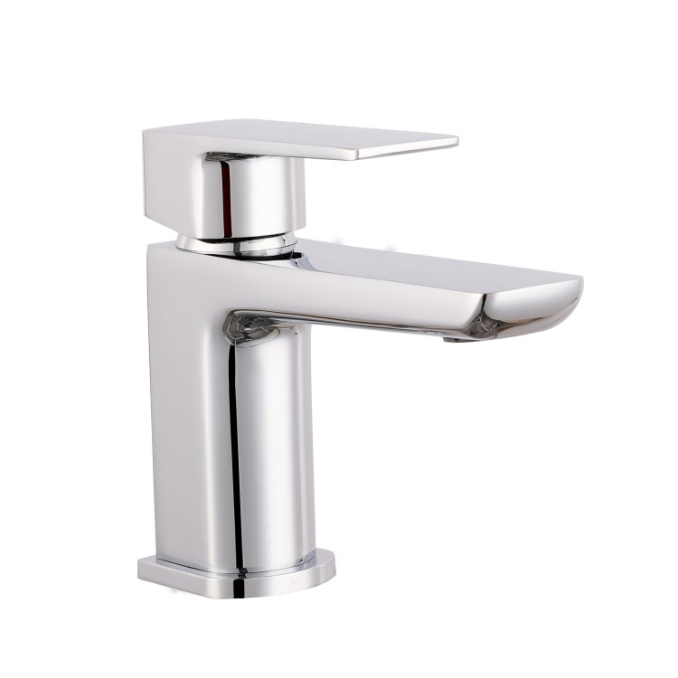 Grade A1 - Chrome Bath and Basin Tap Set with Basin Waste - Zana