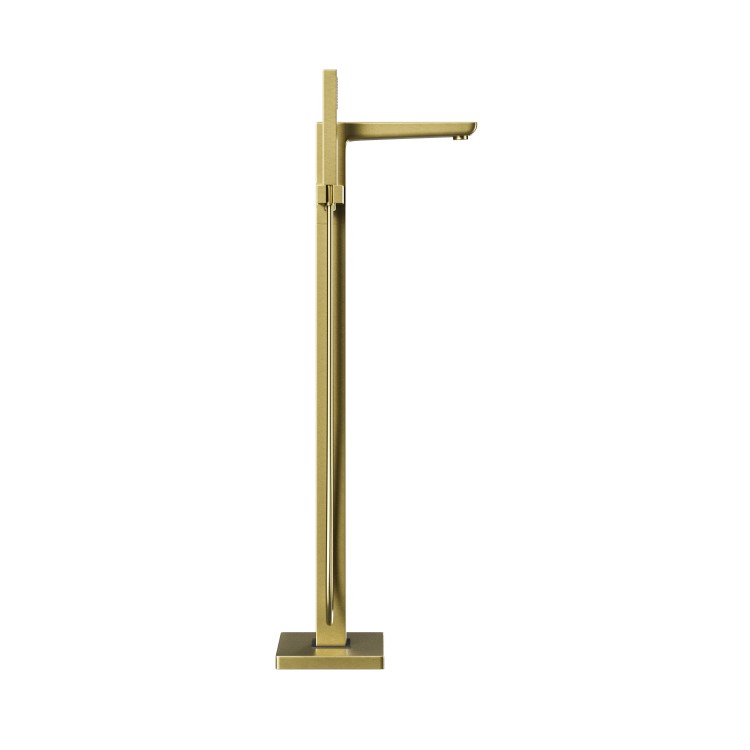 Brass Freestanding Bath Shower Mixer and Basin Tap Set wth Basin Waste - Zana