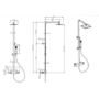 Gunmetal Bathroom Taps Pack With Shower - Zana