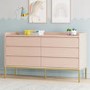 Kids Pink Chest of 6 Drawers - Zion
