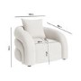 ONLY OPENED - Zuri Cream Boucle Armchair