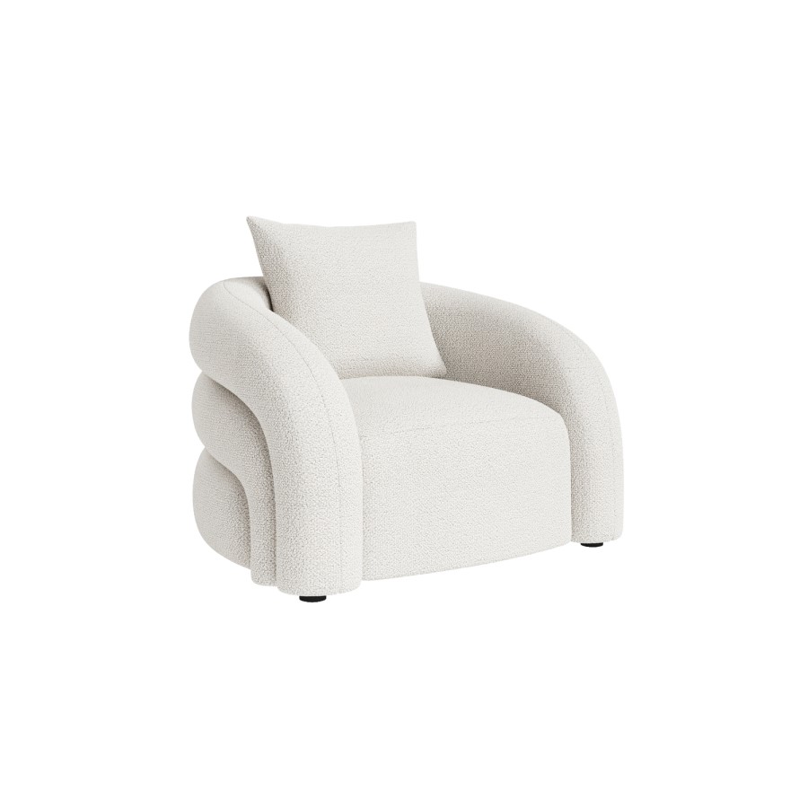 ONLY OPENED - Zuri Cream Boucle Armchair