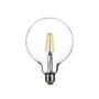 electriQ Smart Filament Bulb Large Round E27 Clear 5w - 3 Pack