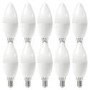 electriQ Smart dimmable colour Wifi Bulb with E14 screw ending - Alexa & Google Home compatible - 10 Pack