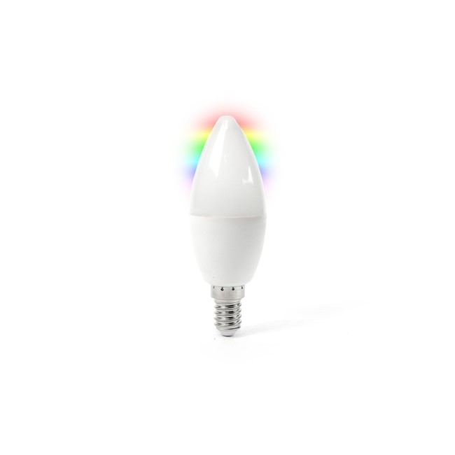 electriQ Smart dimmable colour Wifi Bulb with E14 screw ending - Alexa & Google Home compatible - 10 Pack