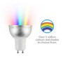 electriQ Smart dimmable colour Wifi Bulb with GU10 short spotlight fitting - 3 Pack