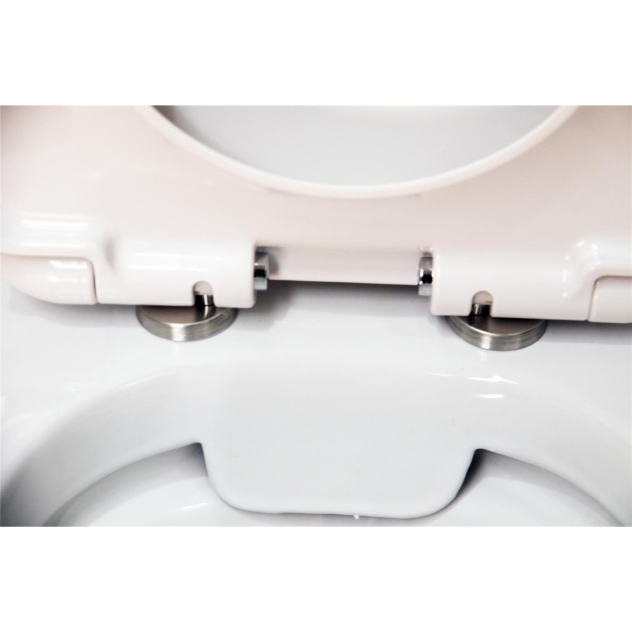 GRADE A1 - Rimless Close Coupled Toilet with Soft Close Seat