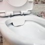 GRADE A1 - Rimless Close Coupled Toilet with Soft Close Seat