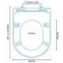 Carina Deluxe Heavyweight Soft Close Toilet Seat