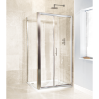 Sliding Shower Door 1100mm - 6mm Glass - Aquafloe Range Sliding Shower Door 1100mm - 6mm Glass - Aquafloe Range