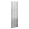 Vertical Chrome Tall Radiator with Flat Panels - 1800 x 450mm