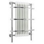 White Chrome Traditional Wall Hung Towel Radiator - 1000 x 630 x 230mm