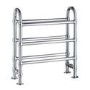 Chrome Traditional Floorstanding Towel Radiator - 683 x 228 x 778mm