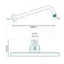 Square 200mm Shower Head & Wall Arm