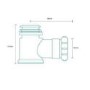 50mm Shower Enclosure Tray Waste & Trap - Mx