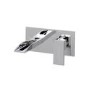 Wall Mounted Chrome Mono Waterfall Basin Mixer Tap - Tabor