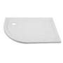 Left Hand Offset Quadrant Low Profile Shower Tray - 1200 x 800mm - Ultralite