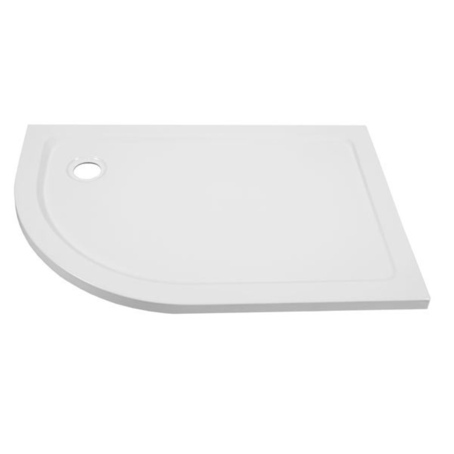 Ultralite 1200 x 900 Left Hand Offset Quadrant Shower Tray